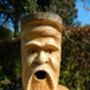 Solid Bird House Hand Carved From Wood, thumbnail 3 of 7