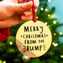 'Merry Christmas From The Bump' Christmas Decoration, thumbnail 1 of 6