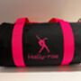 Personalised Embroidered Dance Kit Bag Barrel Style Bag, thumbnail 4 of 6