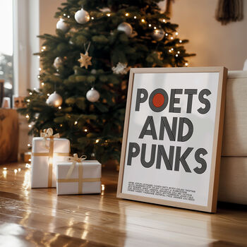 Poets And Punk Graphic Retro Art Print, 3 of 8