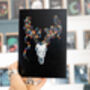 Deer With Christmas Lights Card, thumbnail 1 of 4