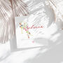 Name Birthday Card, With Floral Letter, thumbnail 3 of 5