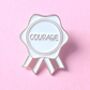 Courage Rosette Enamel Pin Badge, thumbnail 1 of 3