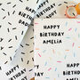 Sprinkle Party Personalised Birthday Wrapping Paper, thumbnail 1 of 7