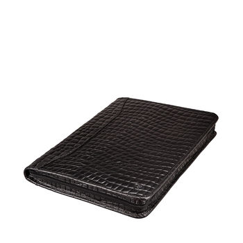 Luxury Leather A4 Conference Folder.'The Dimaro Croco', 8 of 9