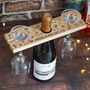 Partners In Wine Bottle Butler And Glasses Holder, thumbnail 1 of 3