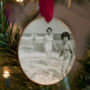 Personalised Favourite Vintage Photo Wooden Bauble, thumbnail 3 of 10