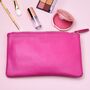 Personalised Small Leather Cosmetic Pouch, thumbnail 6 of 8