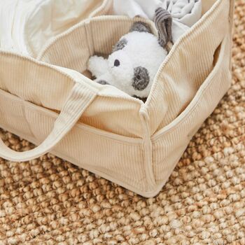 Personalised Cream Nappy Caddy, 4 of 4