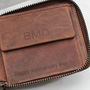 Personalised Woven Leather Rfid Protected Zip Wallet, thumbnail 4 of 6