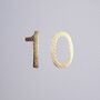 Handmade 50th Birthday / Anniversary Gold Leaf Card, thumbnail 4 of 6