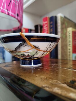 Japanese Kintsugi Repaired Rice Bowl, 3 of 4