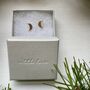 Moon Stud Earrings In Sterling Silver, thumbnail 6 of 6