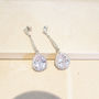 Vintage Style Cubic Zirconia Earring, thumbnail 3 of 4