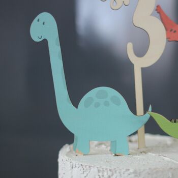 Personalised Cake Topper, Dinosaurs, 2 of 8