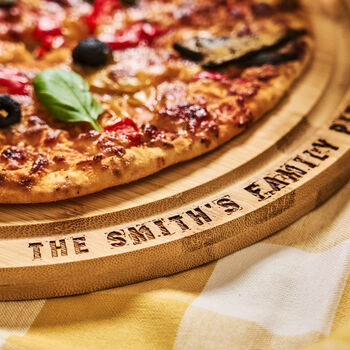 Family Personalised Pizza Board, 4 of 6