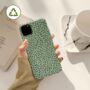 Lichen Green Spots Dots Phone Case, thumbnail 1 of 5