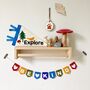 Muted Rainbow Personalised Bunting Name Garland, thumbnail 2 of 10