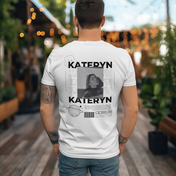 Personalised Couple Photo And Quote Unisex T Shirt, 4 of 12