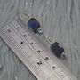 Labradorite Blue Topaz Earrings: Sterling Silver Drop, thumbnail 6 of 8