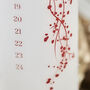 Red Berry Advent Candle, thumbnail 2 of 3
