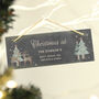 Personalised Christmas Reindeer Slate Sign, thumbnail 1 of 3