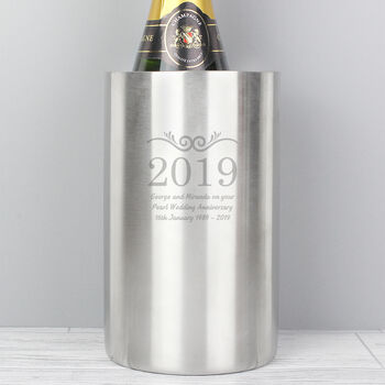 Year Engraved Wine Cooler, 2 of 2