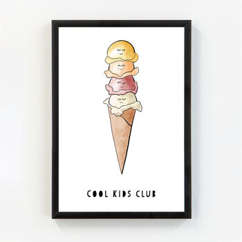 Cool Kids Club Ice Cream Print, 2 of 5