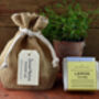 Hessian Gift Bag Of Handmade Soaps, thumbnail 1 of 9
