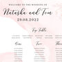 Pink Table Plan With Peonies, thumbnail 4 of 4