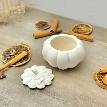 White Pumpkin Decorative Bowl Autumn Home Decor Gift, 7 of 10