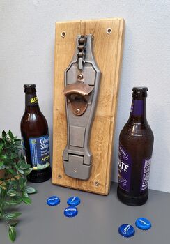 Wall Drum Pedal Beer Bottle Opener, 6 of 8