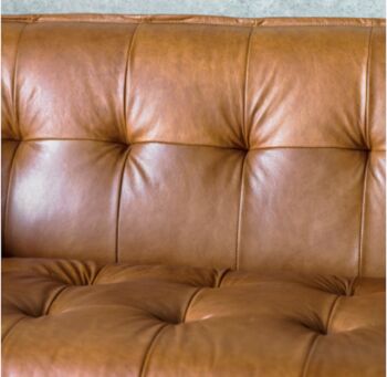 Vintage Leather Sofa, 3 of 4