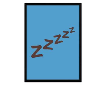 Zzzzz Home/Bedroom Print, 3 of 4