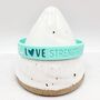 Teal Awareness Ribbon Bracelet Wristband, thumbnail 5 of 8