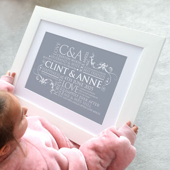 Personalised Couple's Word Art Print, 3 of 12
