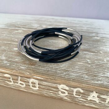 Personalised Leather And Metal Bangles, 10 of 12