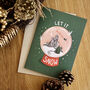 Let It Snow Christmas Card, thumbnail 4 of 4