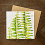 Gold Foiled Sword Fern Birthday Card, thumbnail 1 of 3