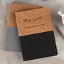 Personalised Vegan Cork Notebook For Teachers, thumbnail 1 of 6