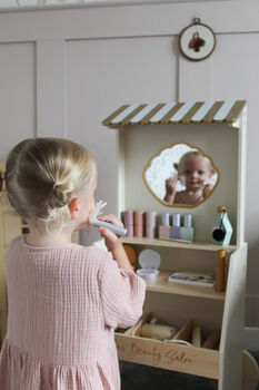 Personalised Wooden Beauty Salon Vanity Toy, 2 of 12