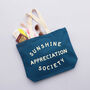 'Sunshine Appreciation Society' Blue Canvas Bag, thumbnail 5 of 7