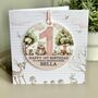 1st Or Any Age Birthday Detachable Keepsake Card Pink Woodland, thumbnail 3 of 4