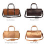 Personalised Leather Classic Duffle Weekend Bag, thumbnail 6 of 12