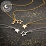 Star Charm Necklace, Sterling Silver Or Gold Plated, thumbnail 4 of 12