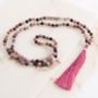 Red Tourmaline Gemstone Yoga Necklace, thumbnail 2 of 7