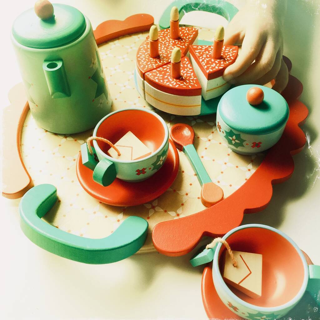 soft tea set toy