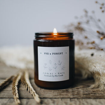 Fig And Forest Soy Wax Candle, 3 of 11