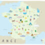 Map Of France Art Print, thumbnail 3 of 3