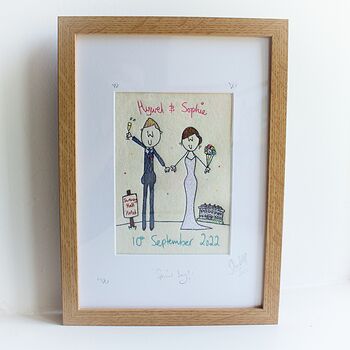 Personalised Wedding / Anniversary Picture, 7 of 12